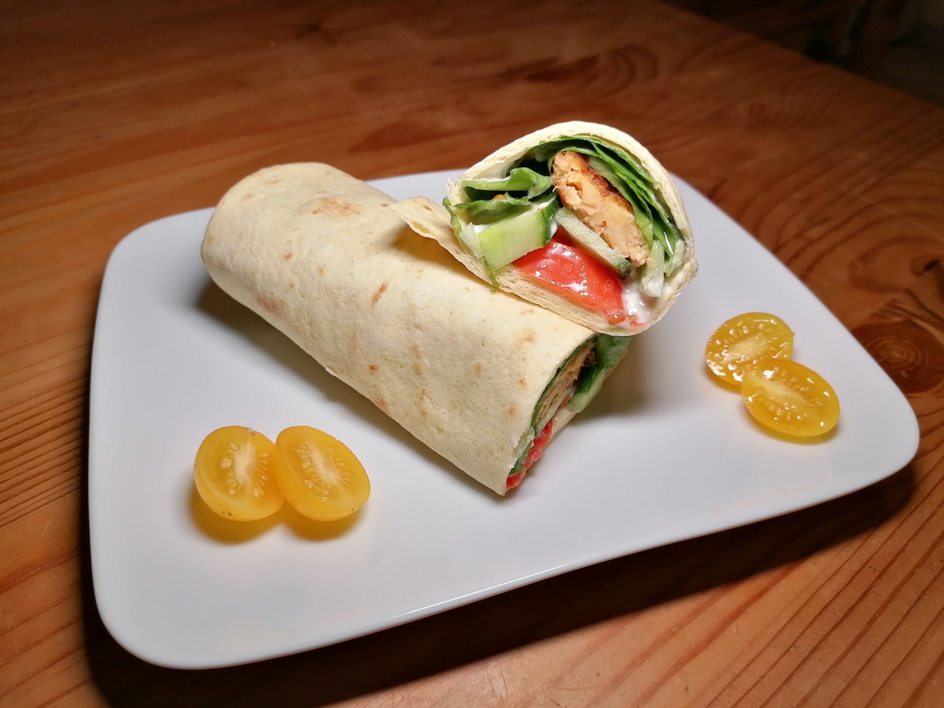 Pflanzliche Gyros-Wraps