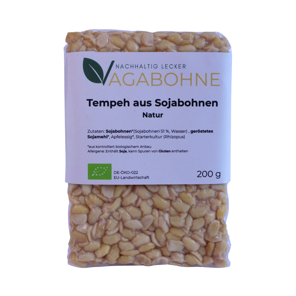 Bio-Tempeh aus Sojabohnen - Natur
