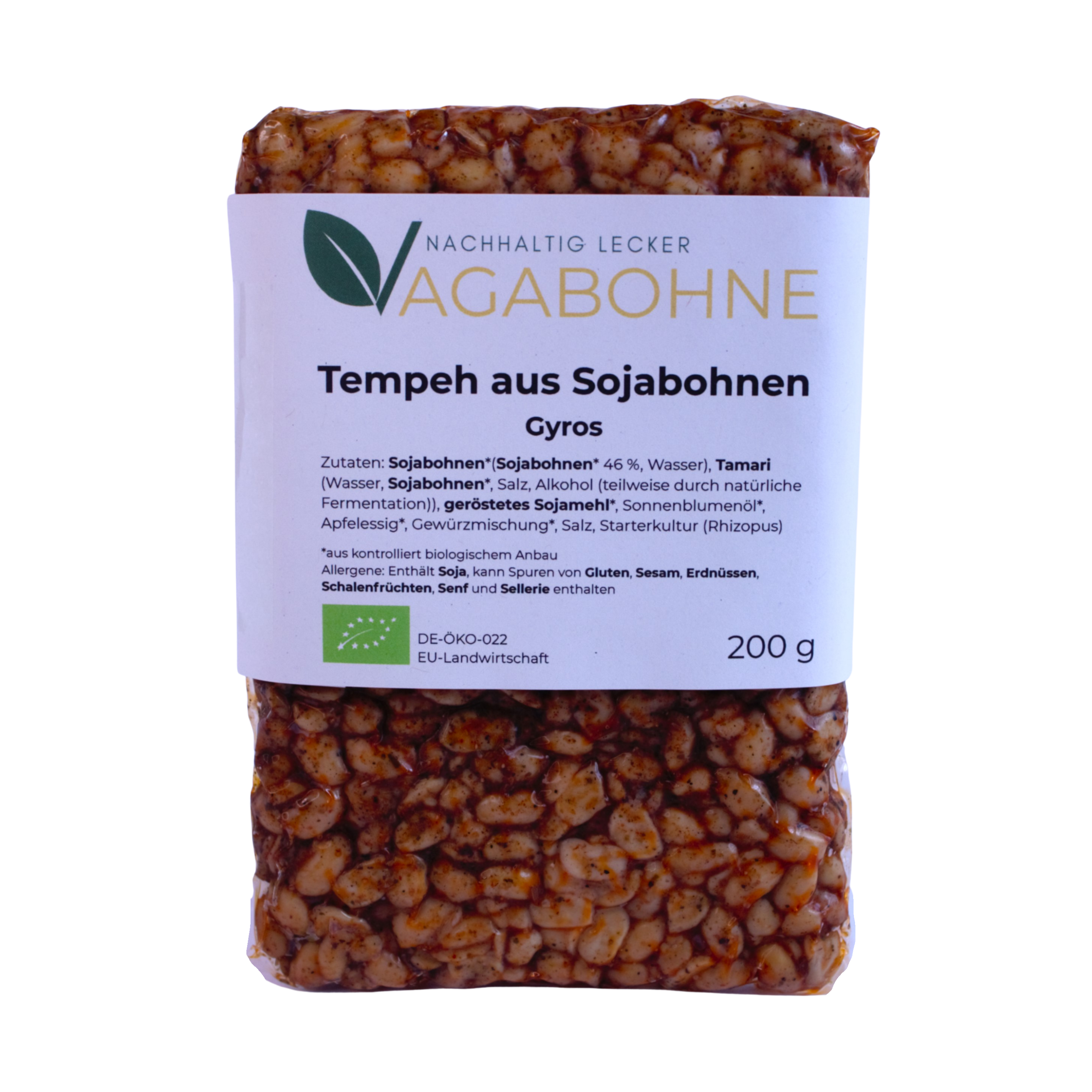Bio-Tempeh aus Sojabohnen - Gyros