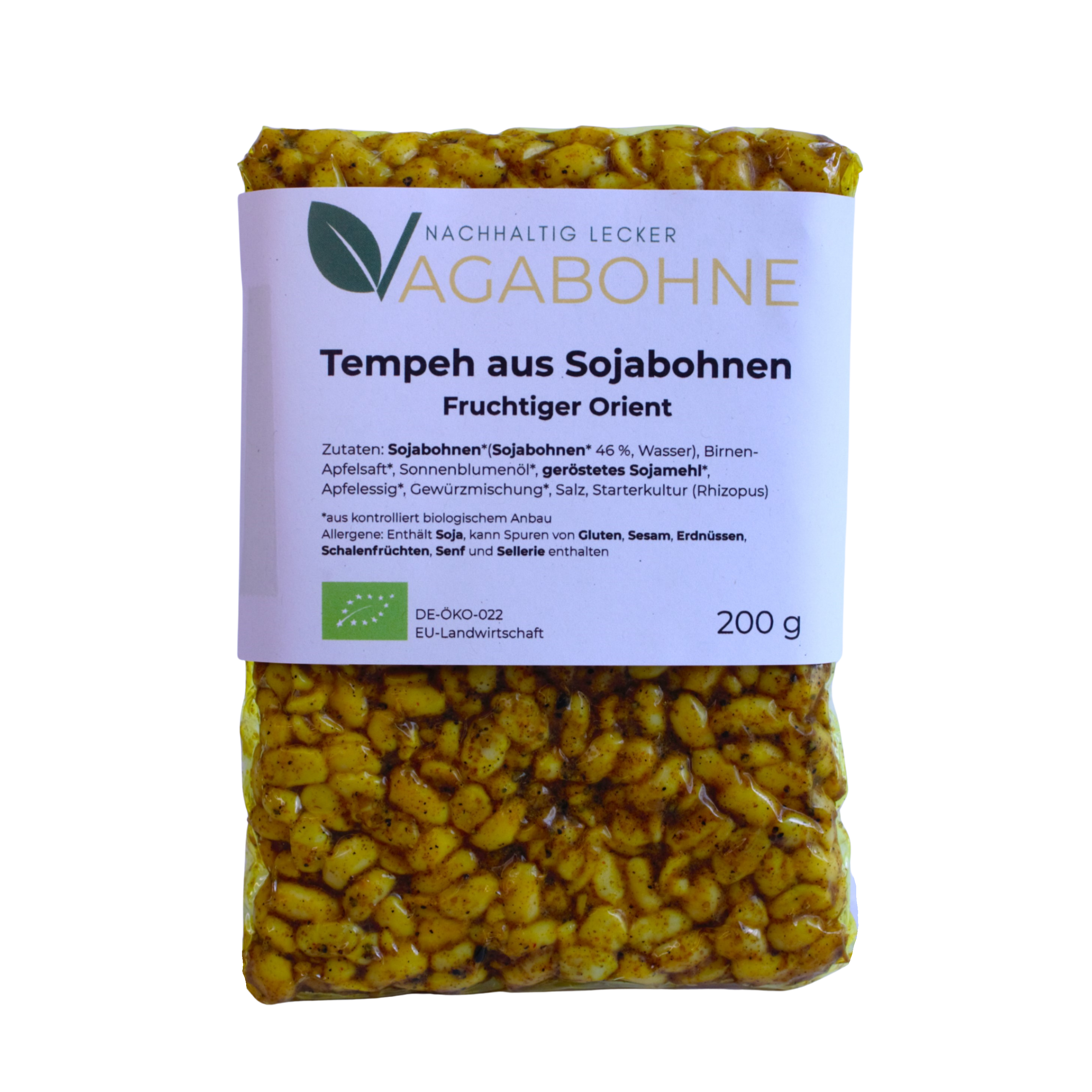 Bio-Tempeh aus Sojabohnen - Fruchtiger Orient
