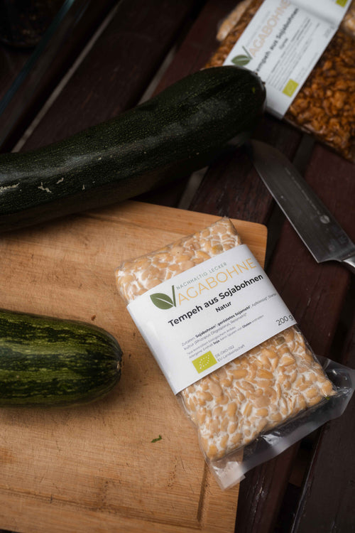 Bio-Tempeh aus Sojabohnen - Natur
